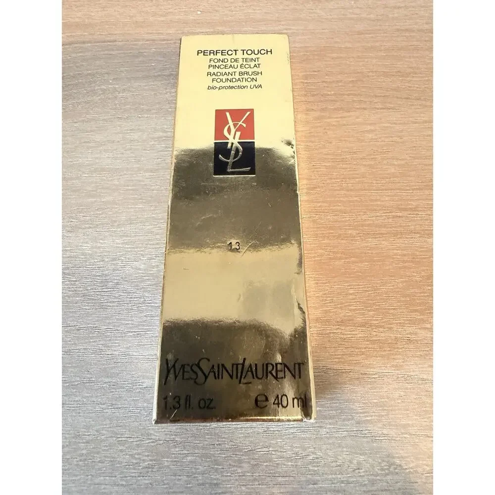 YSL Perfect Touch Radiant Brush Foundation #13 1.3oz 40ml Unused W Box